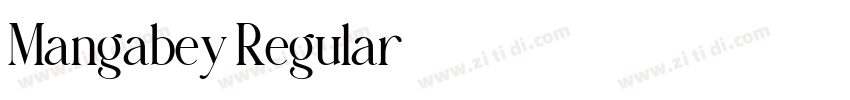 Mangabey Regular字体转换 Mangabey Regular字体转换